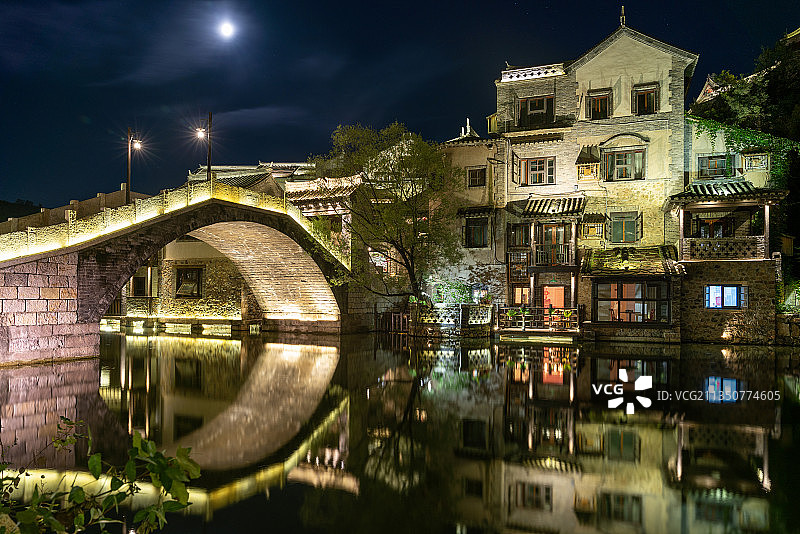 北京市 密云区 古北水镇 夜景图片素材