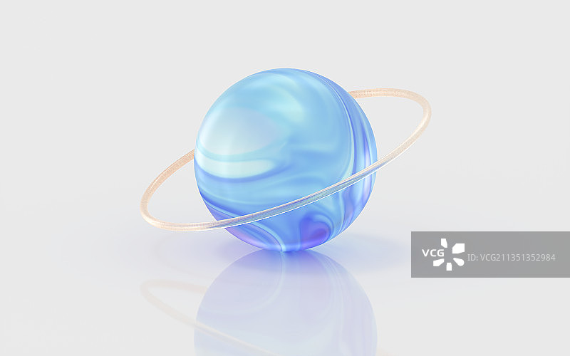彩色玻璃球 3D渲染图片素材