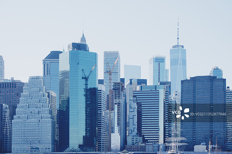 纽约城市景观，天际线，曼哈顿-股票照片图片素材