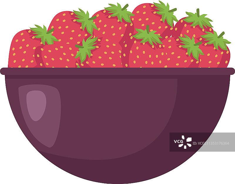 碗草莓图片素材