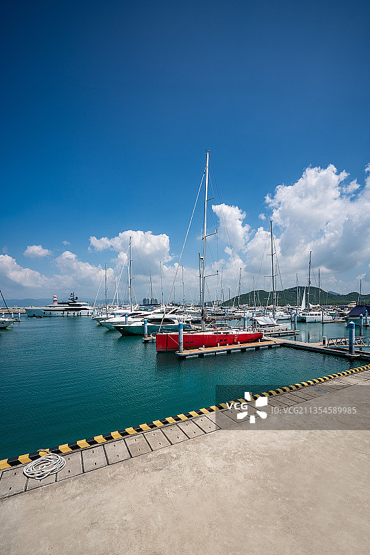 游艇码头、帆船港、自由贸易港、港口、国际旅游岛、三亚建设发展图片素材