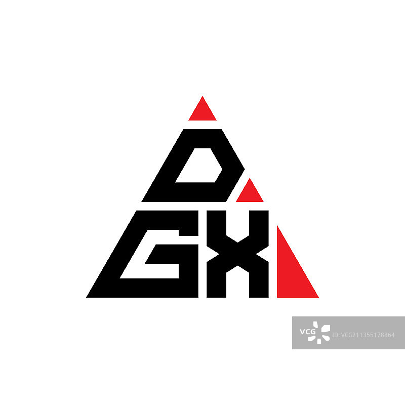 DGX三角形字母标识设计采用三角形图片素材