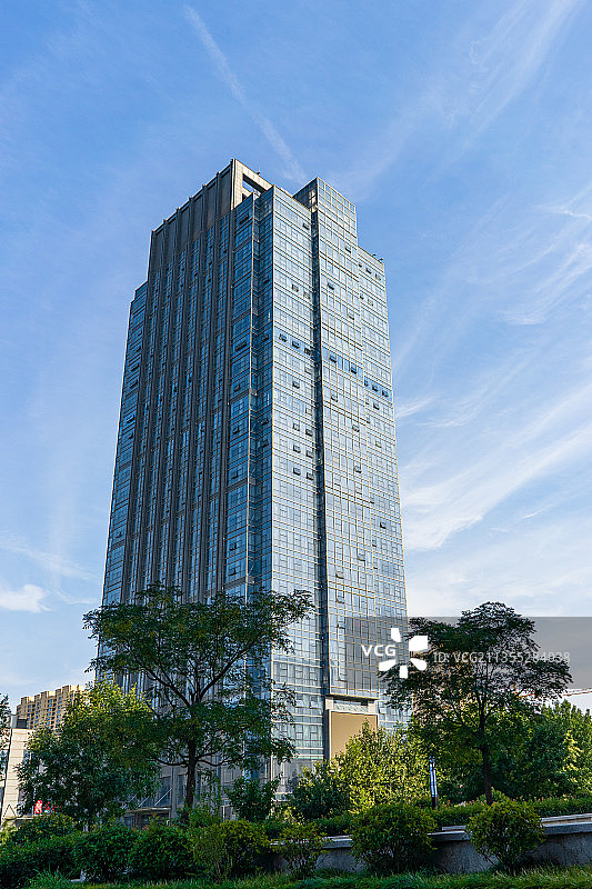 中国山东泰安的高楼大厦图片素材