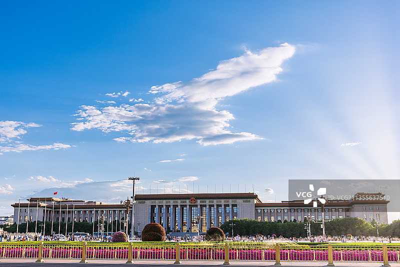 北京人民大会堂建筑远景图片素材