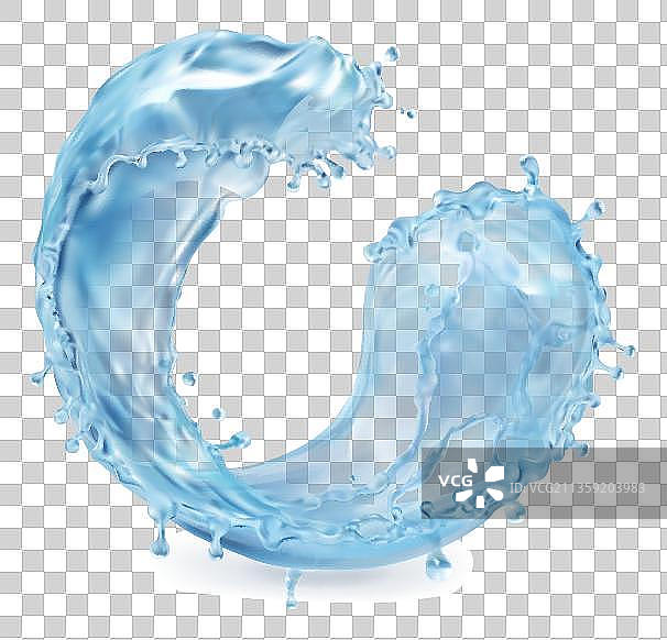 盘旋的水滴元素图片素材