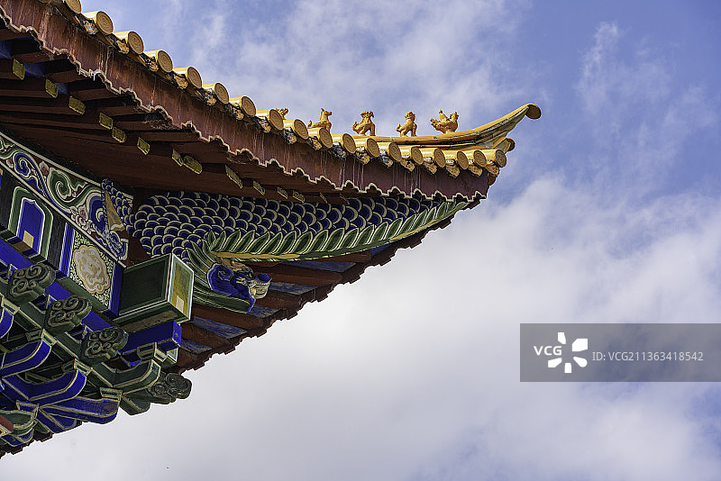 中国云南省大理市苍山下的佛都崇圣寺图片素材