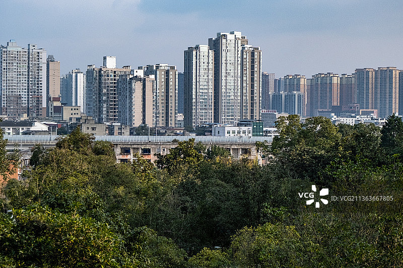 中国四川省绵阳城市各种角度景观图片图片素材