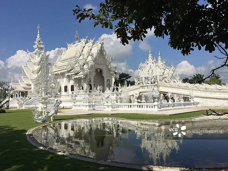 泰国清莱白庙图片素材