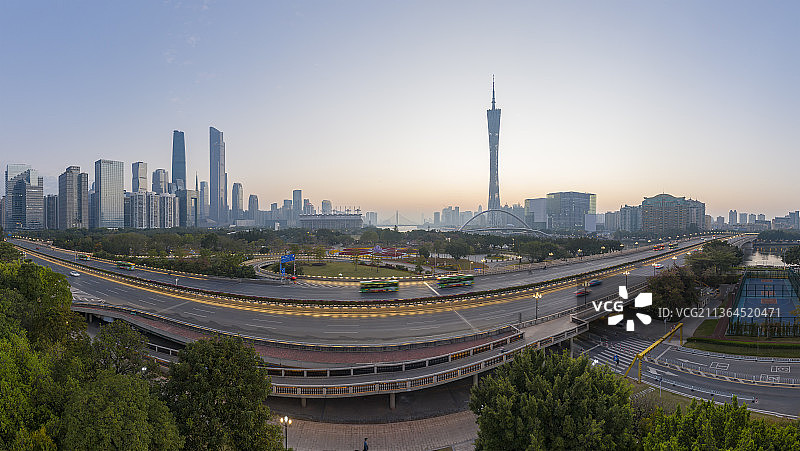 航拍中国广州城市建筑风光图片素材
