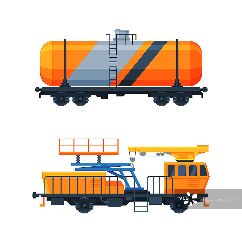 火车作为铁路货运和货物运输服务图片素材