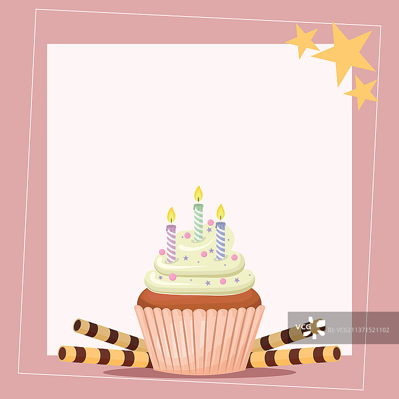 生日蛋糕卡图片素材