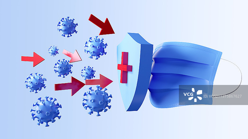3D抗击疫情主题医疗插画图片素材