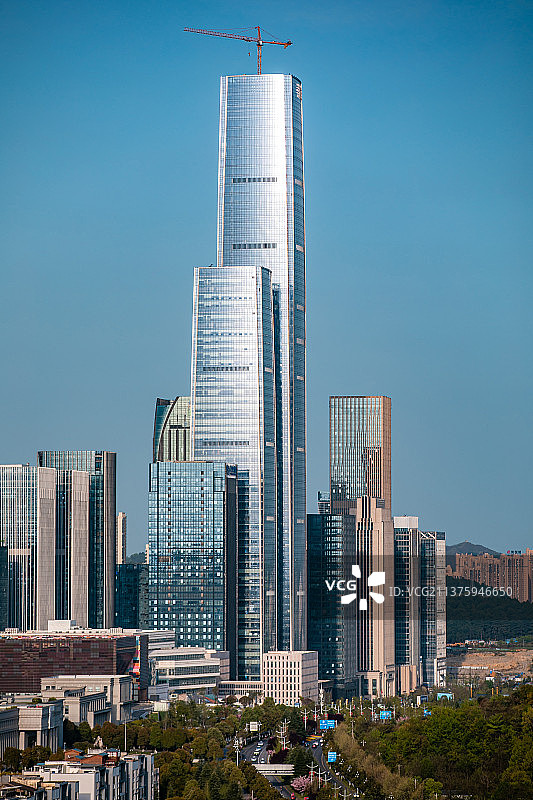 贵州金融城，最高一栋楼为贵州最高楼401大楼图片素材