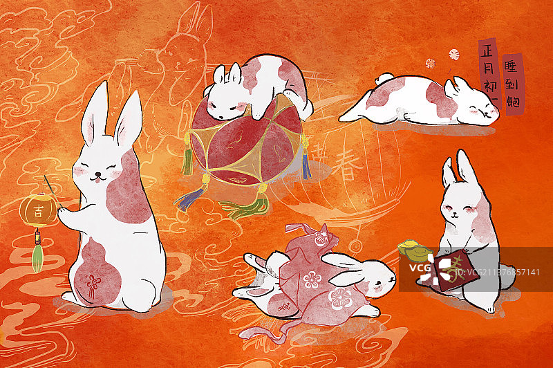 十二生肖兔年图片素材