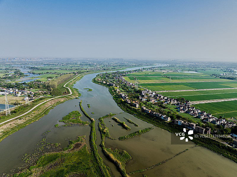 荆山河湿地风光图片素材