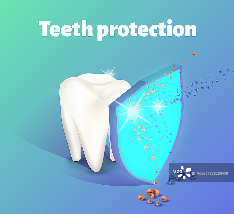 牙齿保护概念牙齿被保护图片素材