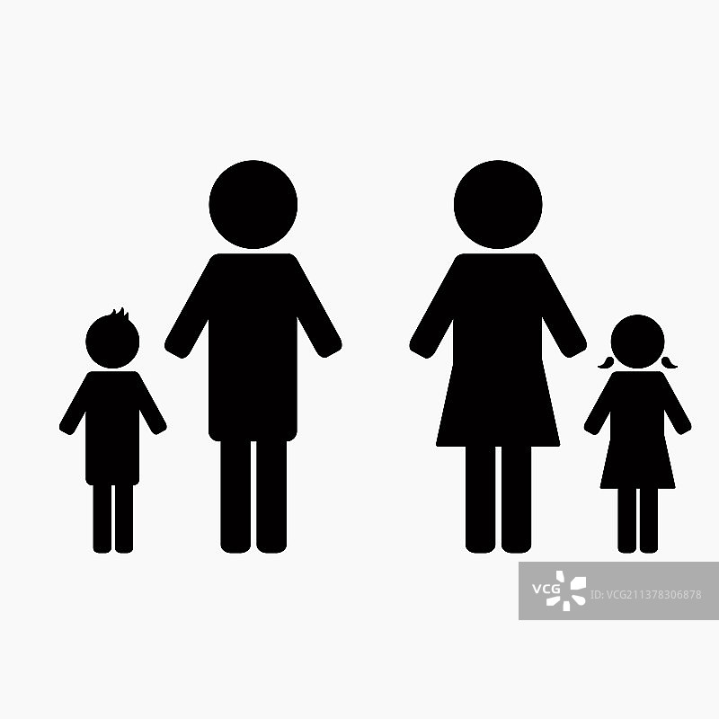 家庭黑色简单图标设计剪影图片素材