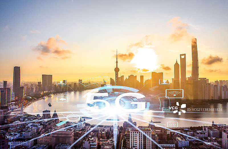 上海大数据科技智慧互联网城市图片素材