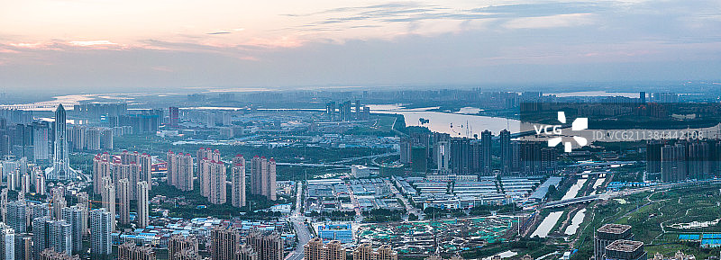航拍武汉城市建筑风光图片素材