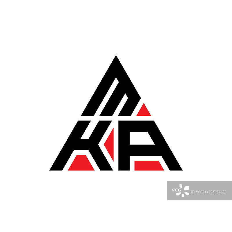 Mka三角形字母标志设计与三角形图片素材