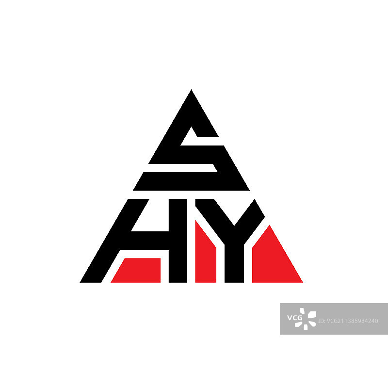 害羞的三角形字母标志设计用三角形图片素材