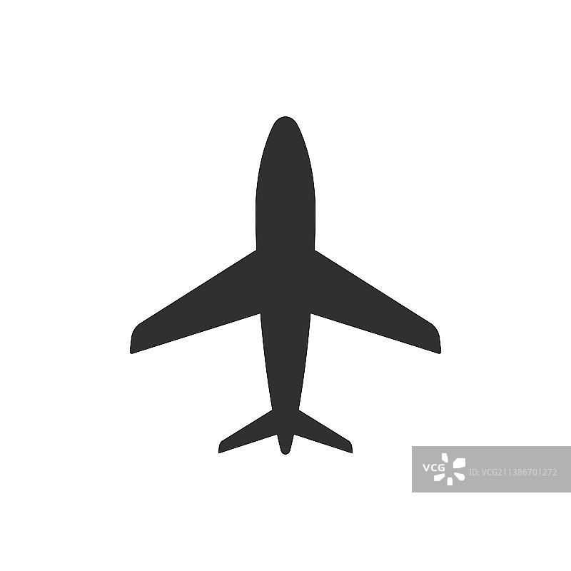飞机图标孤立简单的平面设计飞机图片素材