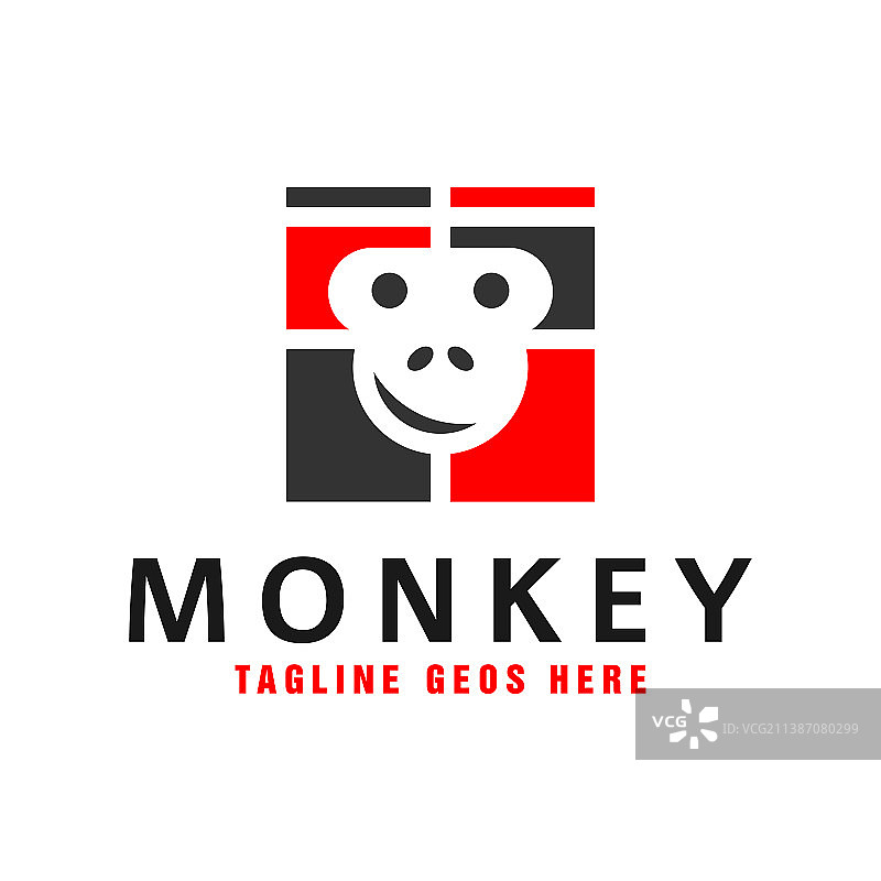 猴头灵感logo设计图片素材