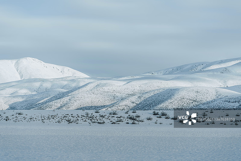 新西兰皇后镇沿途雪山自然风光图片素材