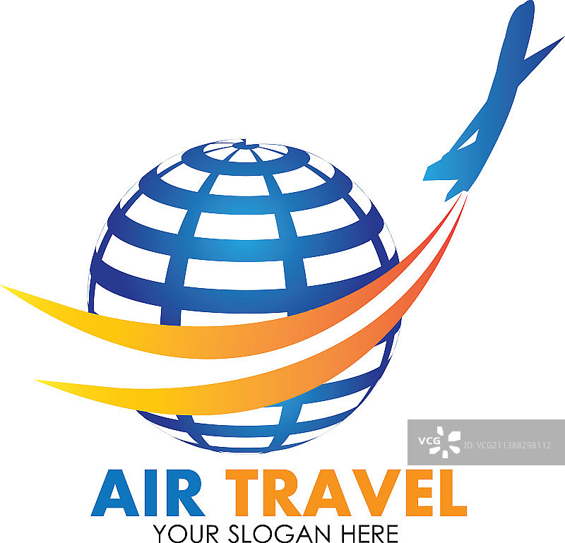 航空旅行标志图标设计模板图片素材