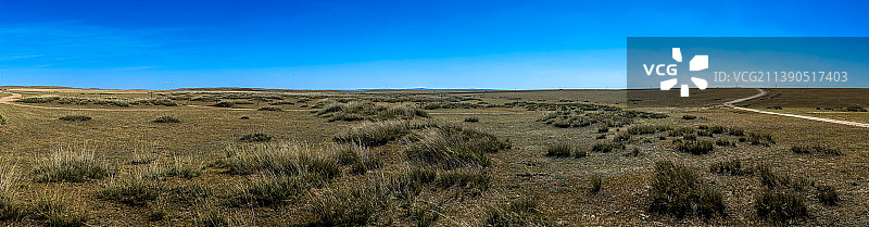 中国内蒙古自治区希拉穆仁草原全景图图片素材
