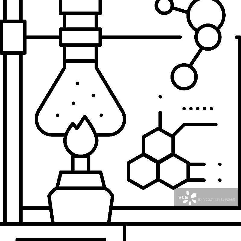 学校学科化学线icon图片素材