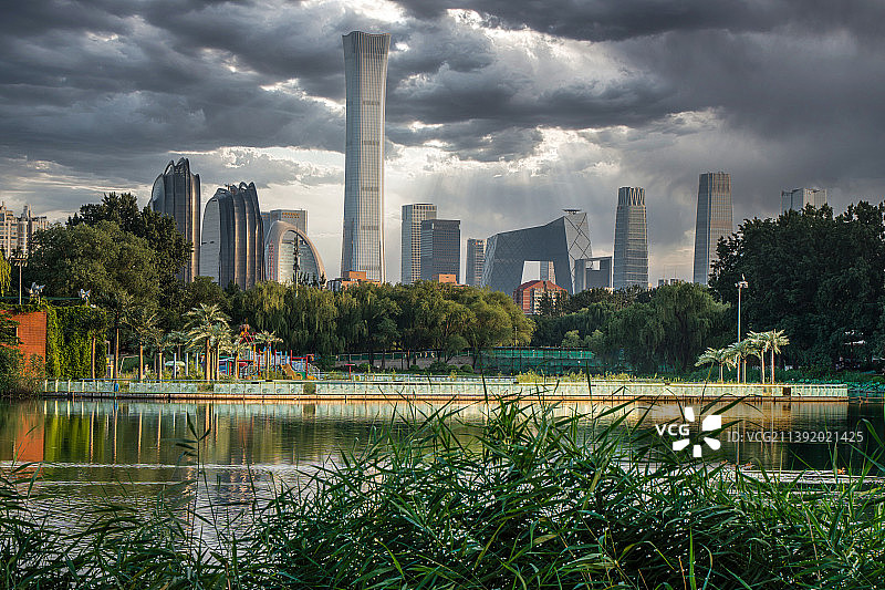 北京CBD建筑群图片素材