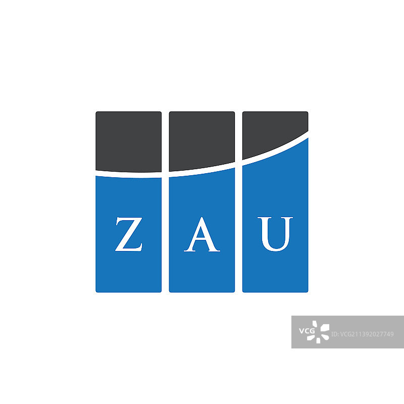 Zau字母logo设计，白底Zau图片素材
