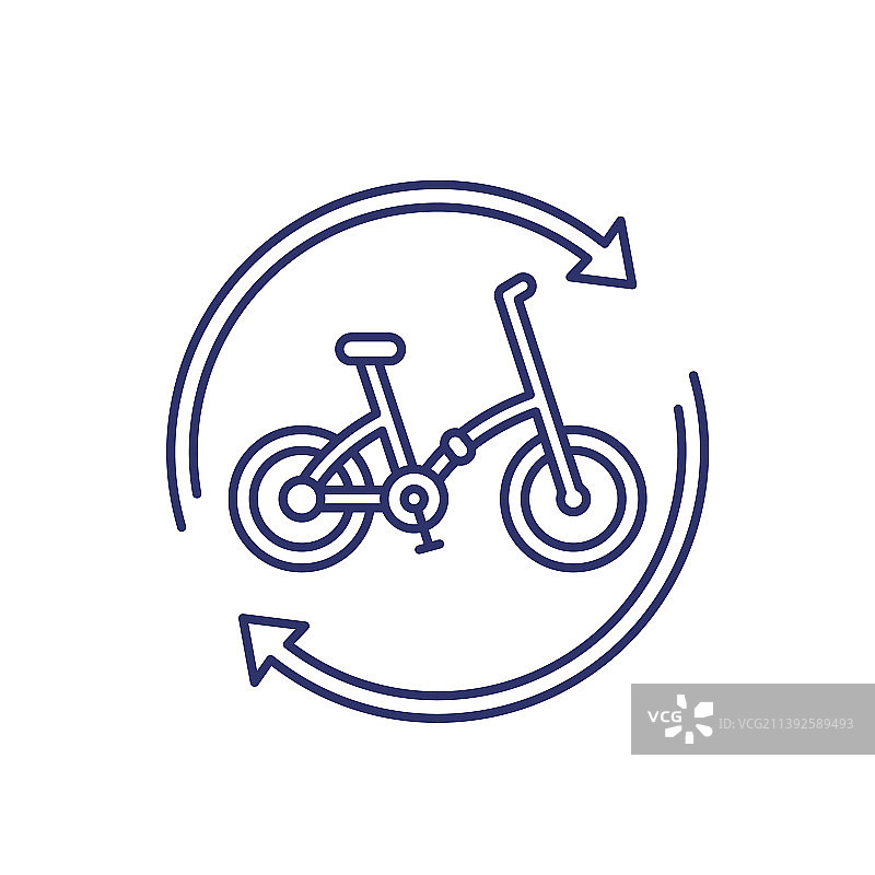 共享单车租赁服务专线图标图片素材