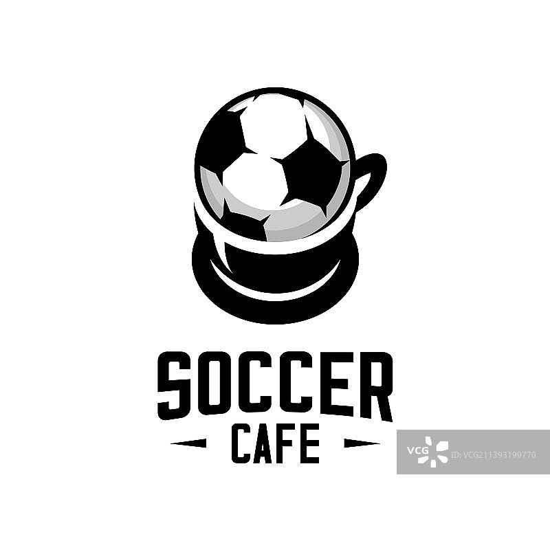 足球咖啡馆图片素材