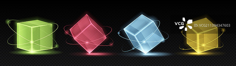 Glow block 3d套装图片素材