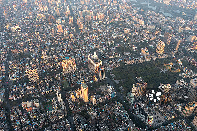 航拍广州市珠江新城城市景观图片素材