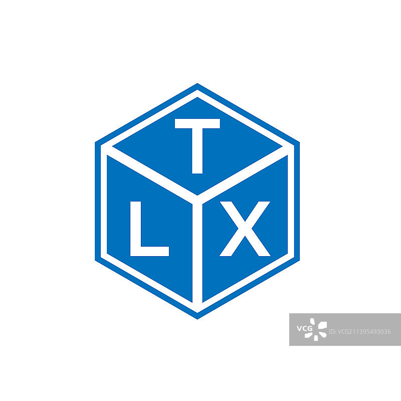 TLX字母标志设计在黑色背景TLX图片素材