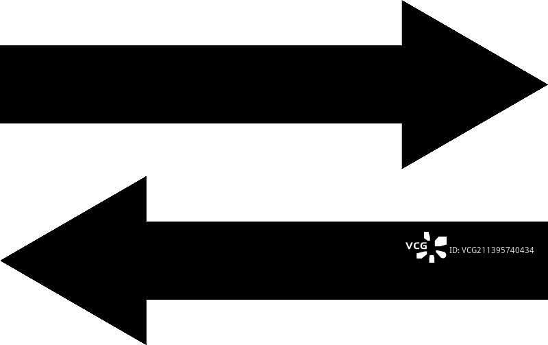 右方向和左方向箭头图标图片素材