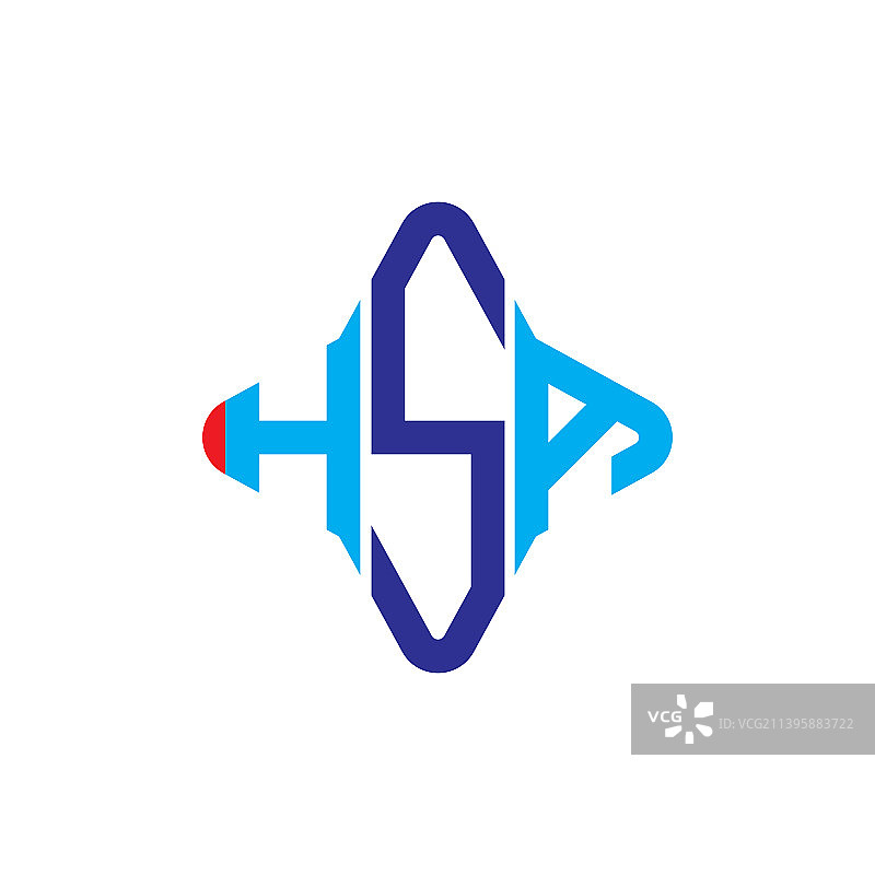 Hsa字母logo创意设计与图形图片素材