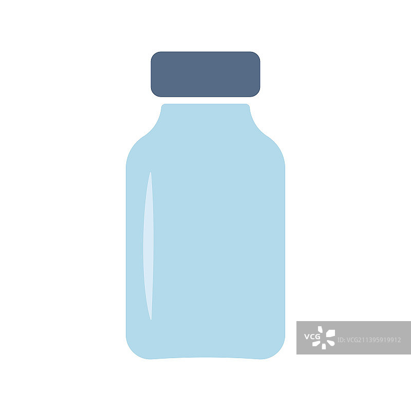 胰岛素剂量瓶上孤立黑色图标图片素材