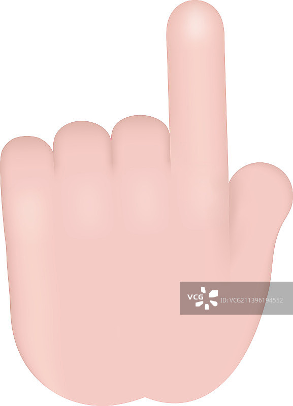 3d卡通人类手势手势表情符号图片素材