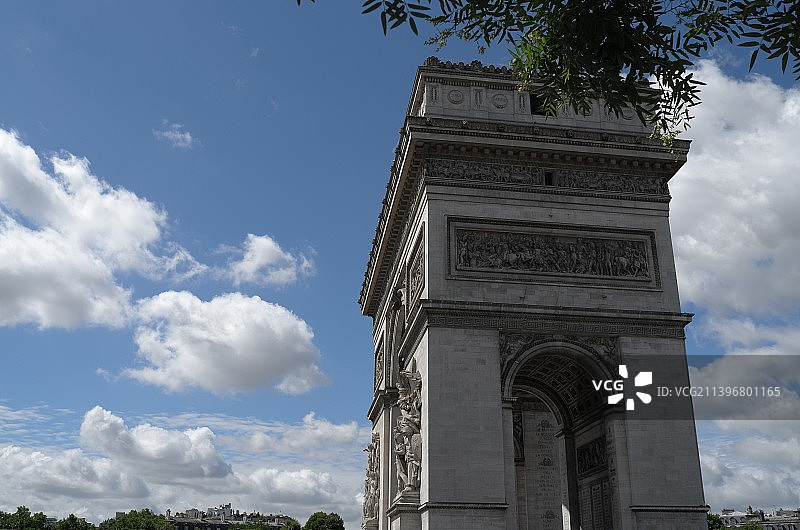 法国巴黎凯旋门卢浮宫凡尔赛宫图片素材