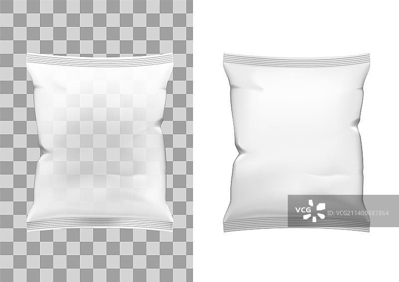 3d透明塑料包装隔离在白色图片素材