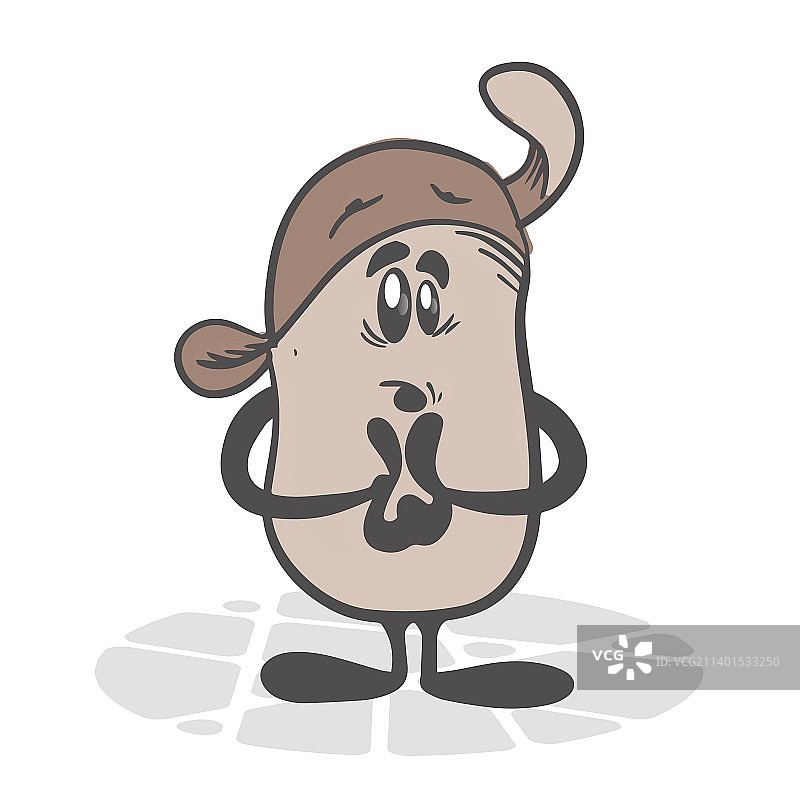 土豆有趣的蔬菜可爱的卡通人物图片素材