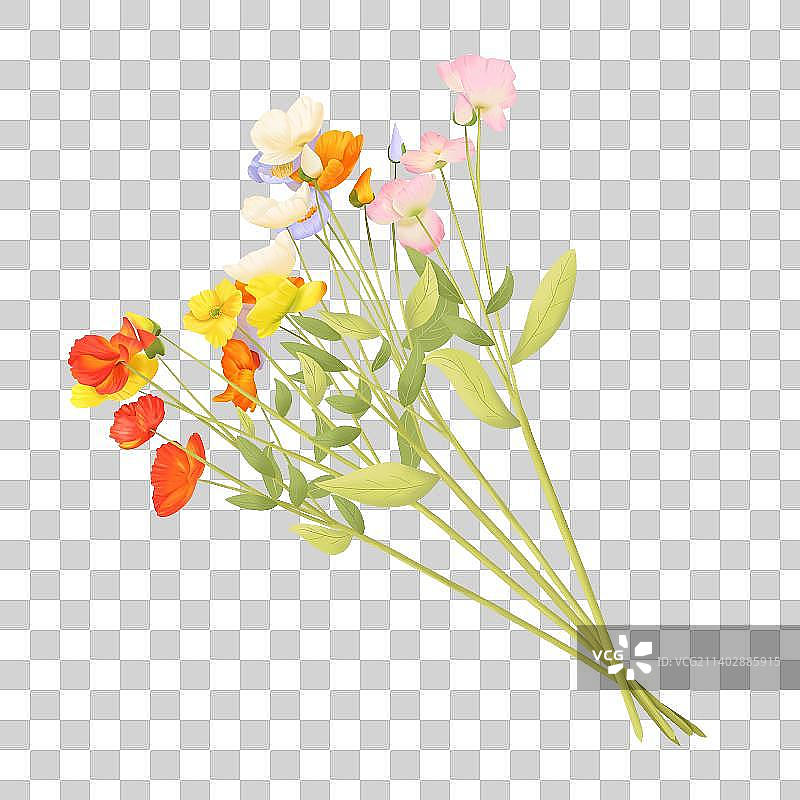 清新鲜花花束图片素材