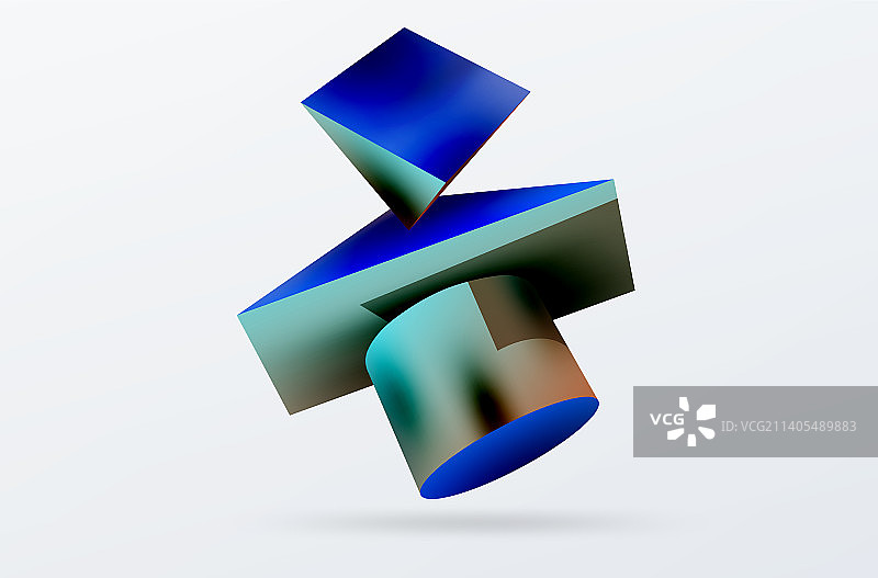3d抽象背景形状3d三角形图片素材