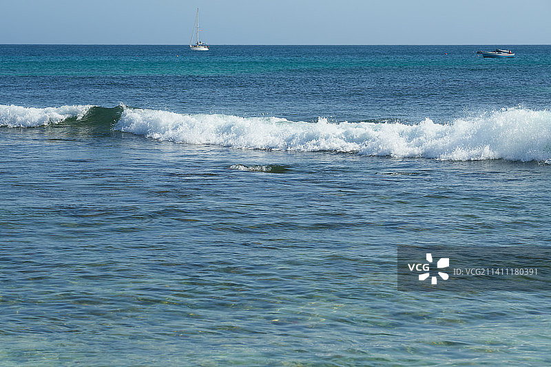 大西洋沿岸的海浪在佛得角，佛得角图片素材