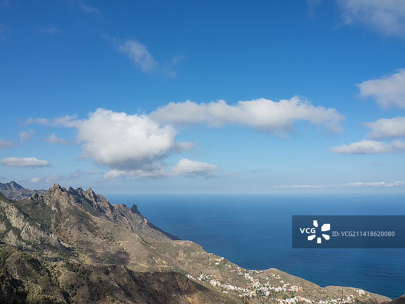 西班牙圣克鲁斯特内里费岛的海景图片素材