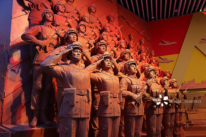 中国人民革命军事博物馆展厅图片素材